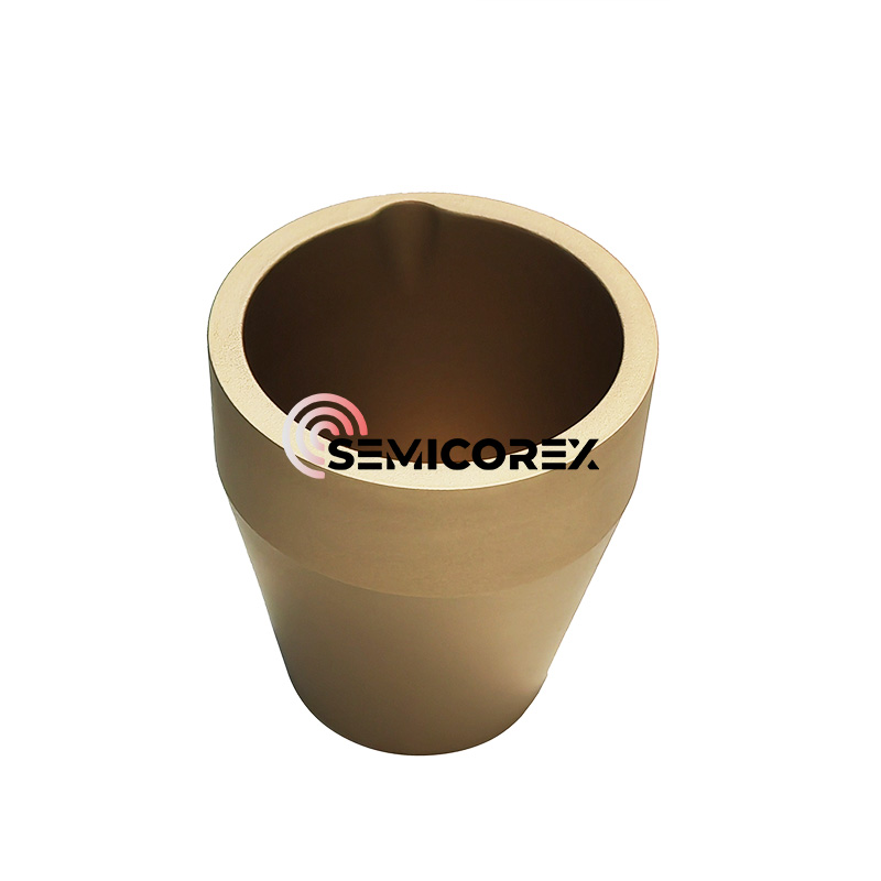 TAC bersalut crucibles